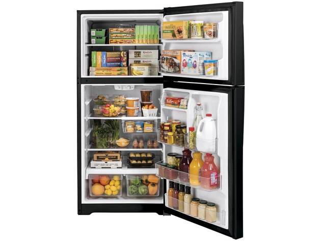 GE GTS19KGNRBB 19.2 cu. ft. Top Freezer Refrigerator in Black