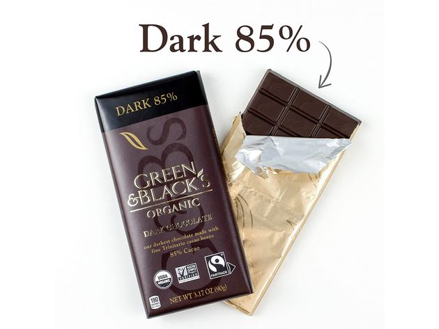 Green and Black's 85 Percent Cacao Organic Semi Sweet Dark Chocolate Bar, 3.17 Ounce