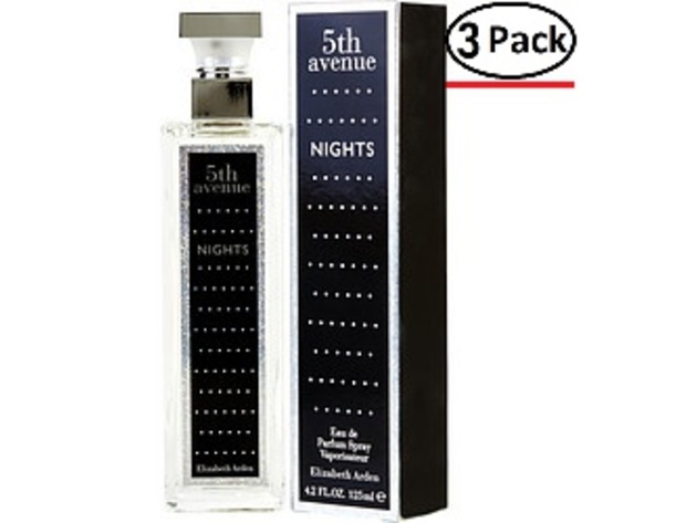 FIFTH AVENUE NIGHTS by Elizabeth Arden EAU DE PARFUM SPRAY 4.2 OZ (Package Of 3)