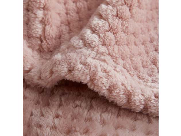 350 Series Classic Textured Blanket Blush