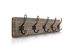 HBCY Creations Wall Mounted 24" Entryway with 5 Rustic Hooks, 1-Weathered (Refurbished, No Retail Box)