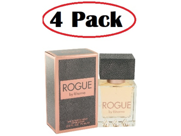 4 Pack of Rihanna Rogue by Rihanna Eau De Parfum Spray 2.5 oz