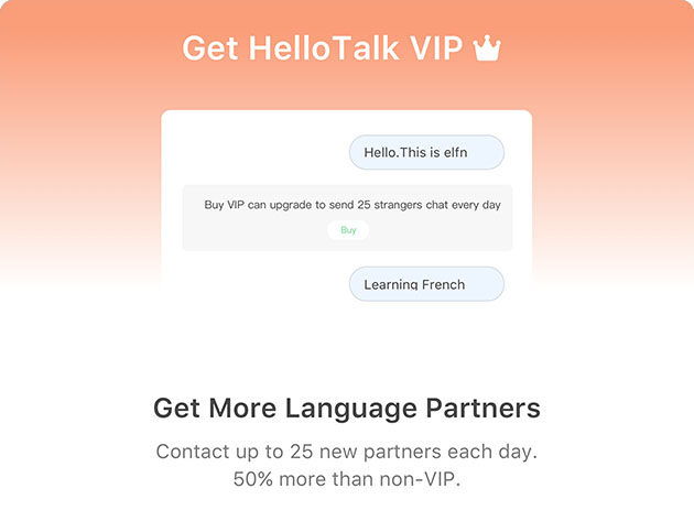 HelloTalk VIP: Lifetime Subscription