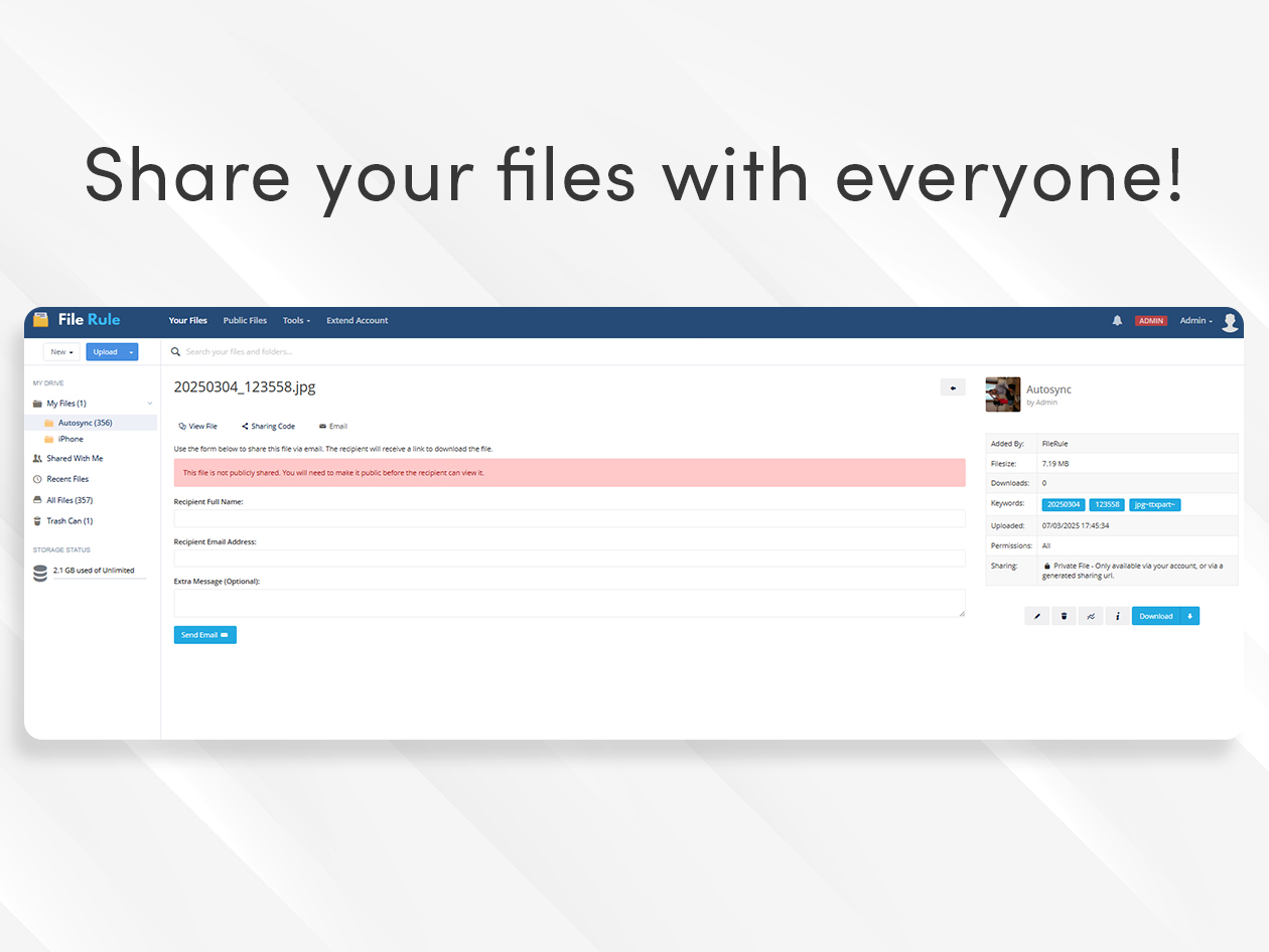 FileRule Cloud Storage: Lifetime Subscription