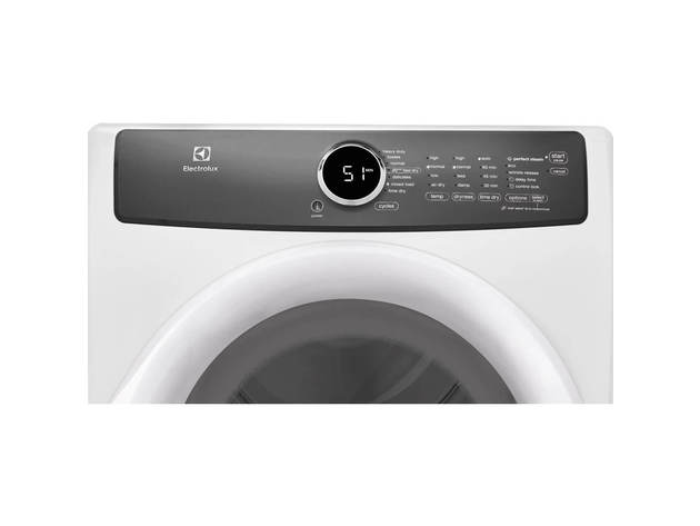 Electrolux EFME427UIW 8.0 Cu. Ft. White Electric Dryer with Steam