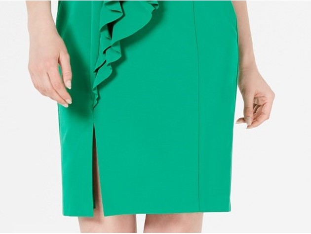Vince Women's Camuto Halter Ruffle Dress Green Size 8 | StackSocial Vince Women's Camuto Halter Ruffle Dress Green Size 8 | StackSocial