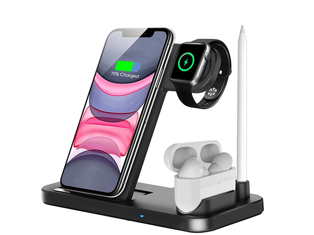 Wireless Charger Stand for iPhone, Apple Watch, & AirPods