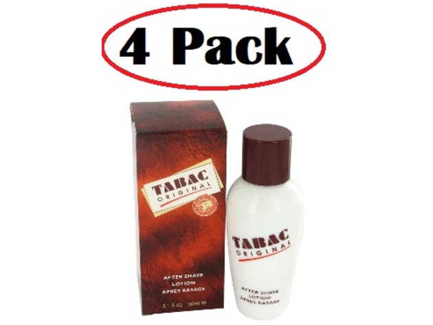 4 Pack of TABAC by Maurer & Wirtz After Shave 5.1 oz