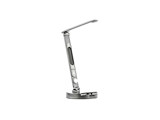 LumiCharge V1.1 Dimmable LED Desk Lamp (Silver/Grey)