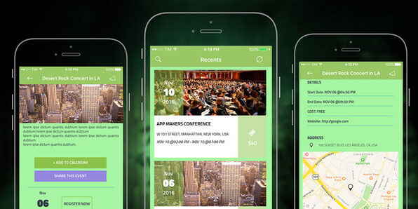 Eventika: iOS 10 Events App Template - Product Image
