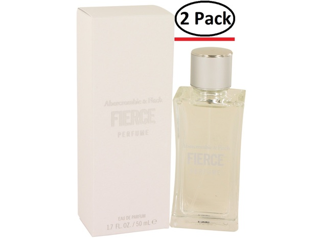 Fierce by Abercrombie & Fitch Eau De Parfum Spray 1.7 oz for Women (Package of 2)