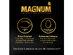 MAGNUM Gold Collection Condoms, Larger Than Standard Condoms for Extra Comfort - Pack of 3