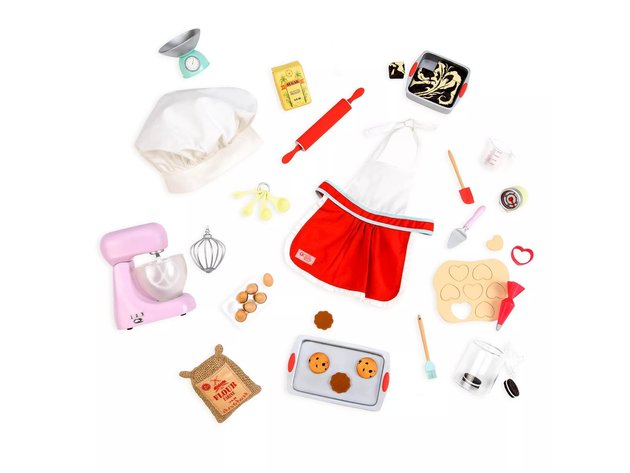 Our Generation Home Accessory 37 Piece Master Baker Baking Accessory Set for 18 Inch Dolls