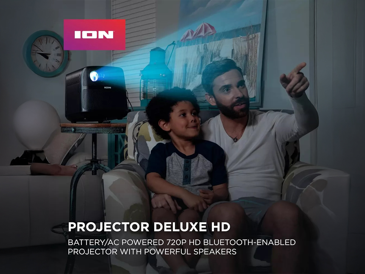 ION Portable HD Outdoor Projector with Bluetooth & Speakers