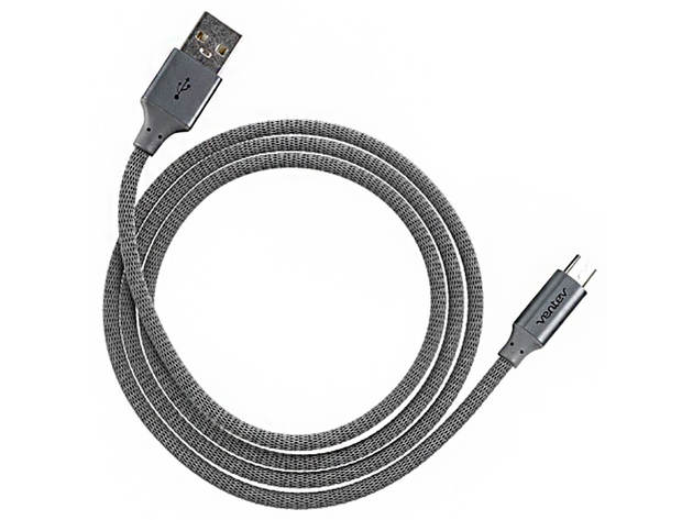 Ventev 523384 4 Ft. Chargesync Alloy Micro USB Cable - Gray