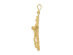 10K Yellow Gold Crucifix Cross Pendant Necklace with Chain