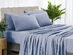Bamboo Blend 2000 Thread Count Chambray Sheet Set (Light Blue/King)
