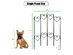 Costway 27 in x 6.5 ft Folding Decorative Garden Fence - Black