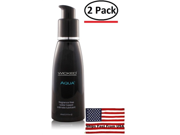 ( 2 Pack ) Aqua Water-Based Lubricant - 2 Oz.