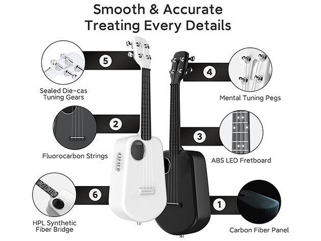 Populele 2 Pro Smart Concert Ukulele 