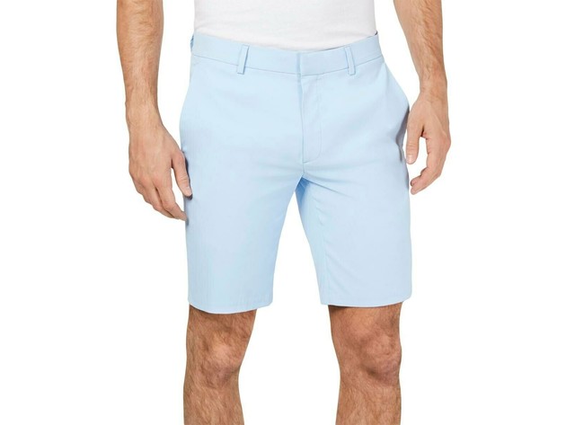 Alfani Men's Alfatech Stretch Waistband 9" Shorts Pasblue Size 40 Reg