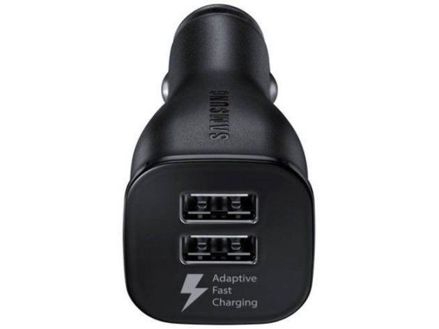 Samsung Fast Charge Dual-Port Car Charger Retail Packaging