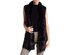 Marc New York by Andrew Marc Women's Sasha Faux Fur Long Vest Black Size Large