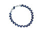 Marquise Leaf Tennis Bracelet with Blue Sapphire Cubic Zirconia