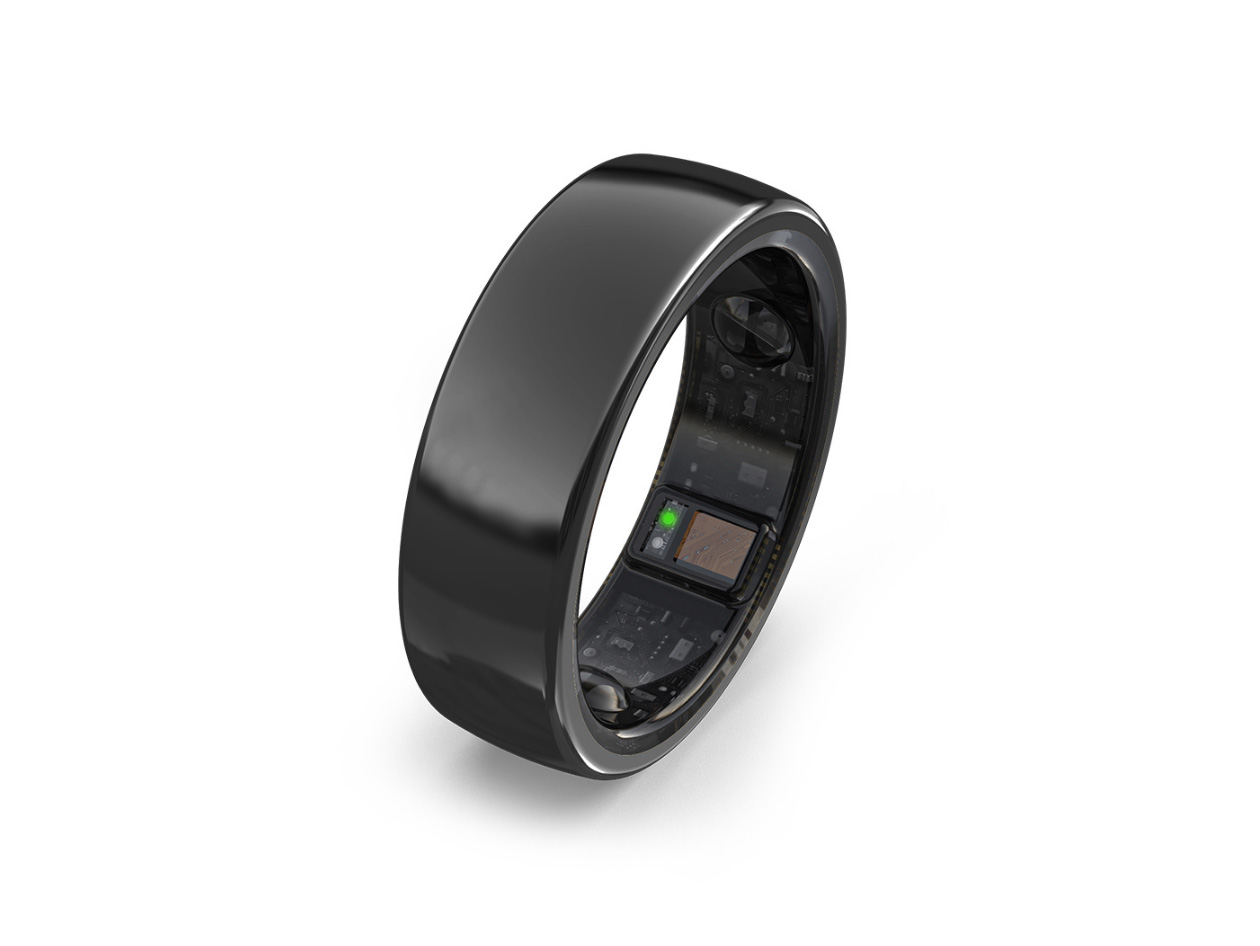 aaboRing Smart Health Ring (Black/Size 7)