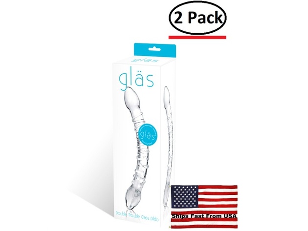 ( 2 Pack ) Double Trouble Glass Dildo