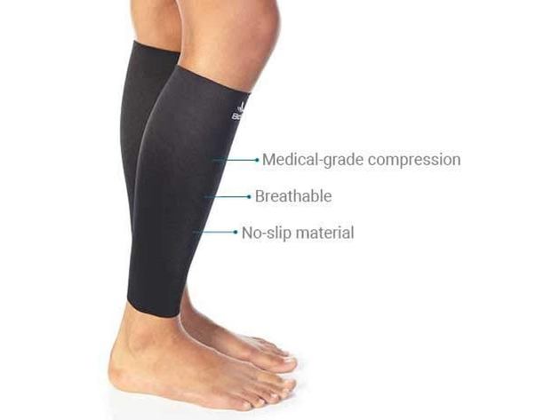 BioSkin Hypoallergenic Breathable High-level Medical Grade Compression Calf Sleeves, XX-Large