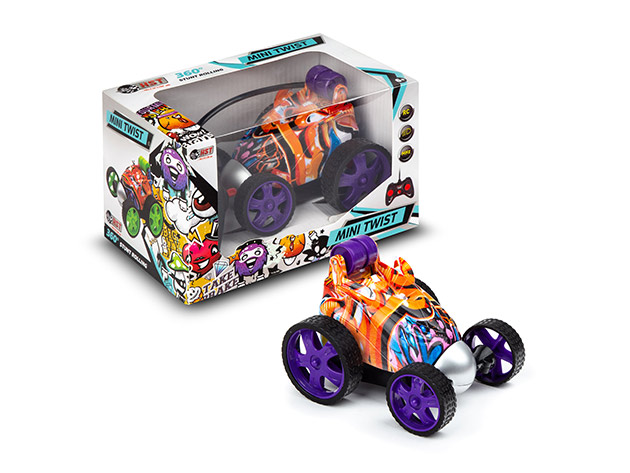 HST RC Mini Twist 360° Stunt Rolling Race Car (Purple)