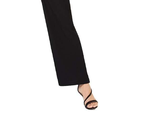 Thalia Sodi Women's Wide-Leg Pants Woven Pants Black Size Extra Small