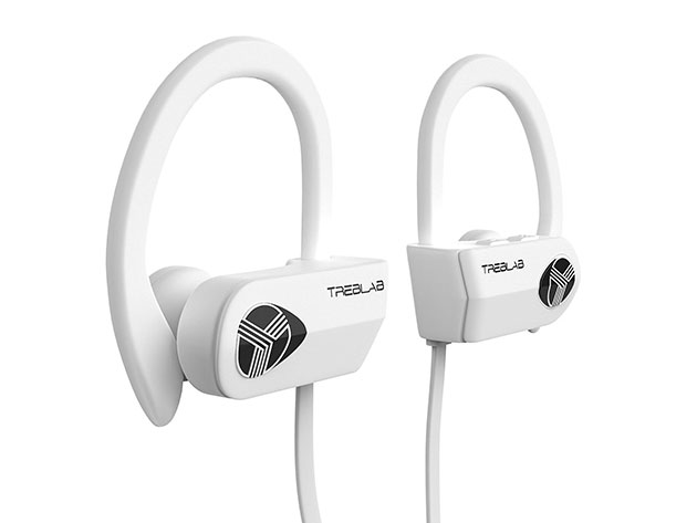 TREBLAB XR500 Wireless Sports Earbuds (White)