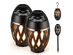 Tiki LED Flame Bluetooth Speakers with Poles (2-Pack)