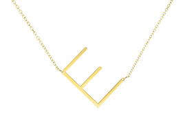 18K Gold Plated Letter "E" Necklace