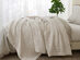 Vintage Cotton Waffle Blanket (Throw/Stone)