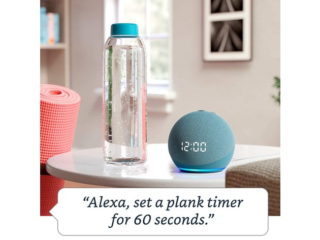 Amazon Echo Dot (4th Gen) Smart speaker with clock and Alexa - Twilight Blue