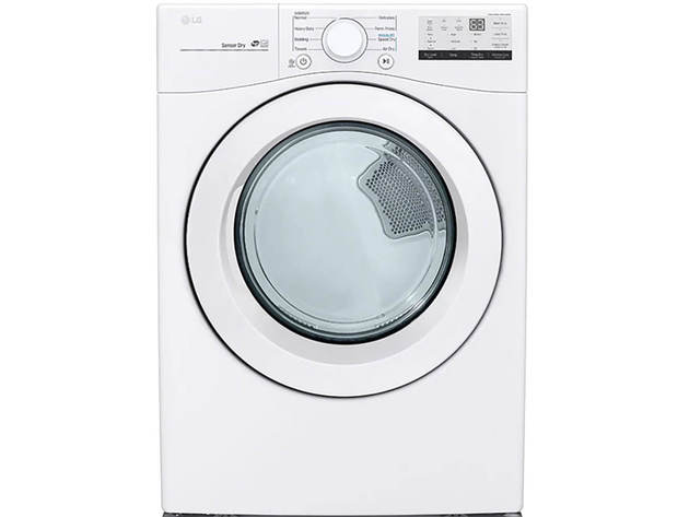 LG DLE3400W 7.4 Cu. Ft. White Front Load Electric Dryer