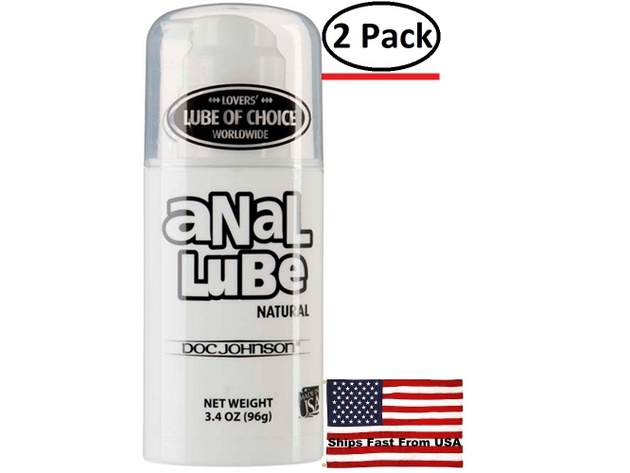 ( 2 Pack ) Anal Lube - Natural Lubricant - 3.4 Oz.