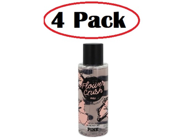 4 Pack of Victoria's Secret Flower Crush by Victoria's Secret Scented Mist 8.4 oz