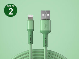 Colorful Lightning Charging Cables (2-Pack)