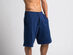 DudeRobe Shorts: Men's Luxury Towel-Lined Shorts (Navy, L/XL)