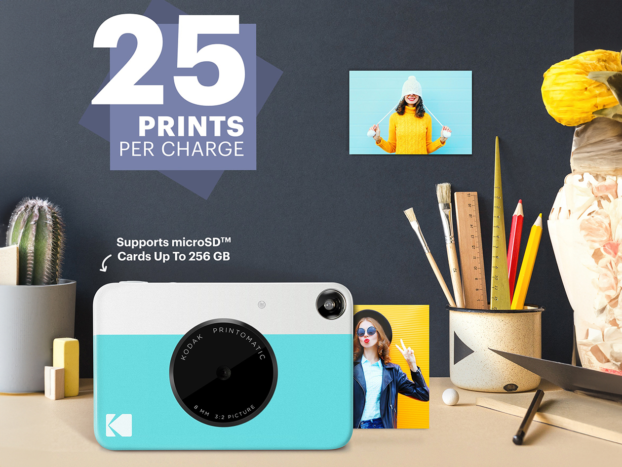 Kodak Printomatic Instant Print Camera (Blue)