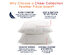 Cheer Collection Down & Feather Throw Pillow Inserts (26"x26"/2-Pack) 