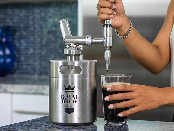 Royal Brew Nitro Cold Brew Coffee Maker Home Keg Kit 128 oz 