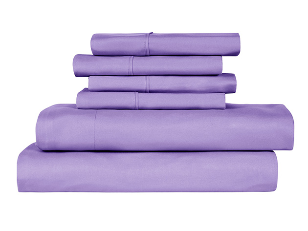 6-Piece Bamboo-Blend Comfort Luxury Sheet Set (Periwinkle/Queen)