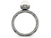Freshwater Cultured Pearl Ring in Ruthenium Black Plated Sterling Silver - 9