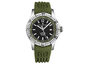 Revue Thommen Men's Air speed Black Dial Green Rubber Strap Automatic Watch