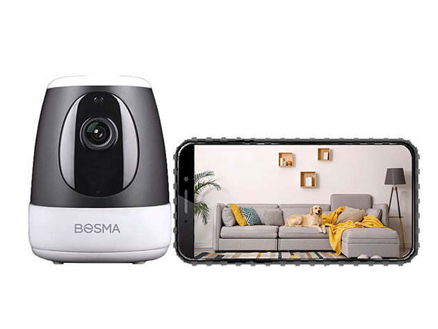 2019 Red Dot Awardee! Keep Tabs on Your Home Through Your Phone with This Camera's 360° Panning, Motion & Sound Detection, HD Video, and Alexa Compatibility